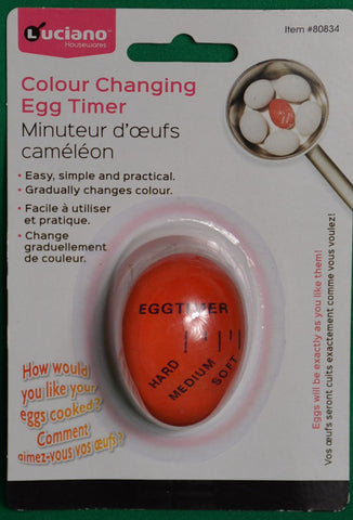 Colour changing egg timer - Sparta Country Candles