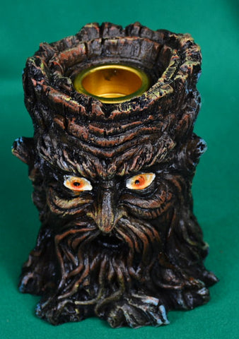old man tree backflow incense burner - Sparta Country Candles