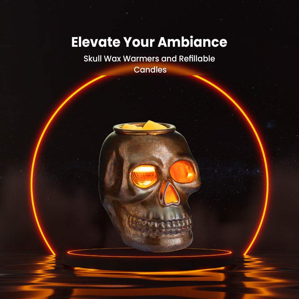 Elevate Your Ambiance with Skull Wax Warmers and Refillable Candles