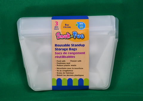 Reusable standup silicon storage bags - Sparta Country Candles