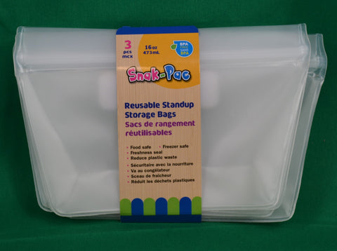 Reusable standup silicon storage bags - Sparta Country Candles