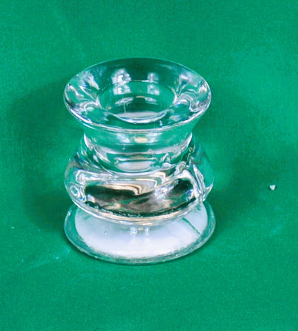 2.5 inch glass taper holder - Sparta Country Candles