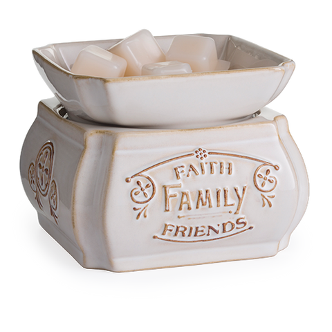 Faith, Family, Friends Candle Warmer - Sparta Country Candles