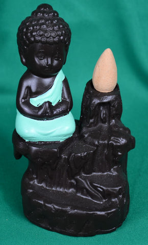 Baby Buddha backflow incense burner - Sparta Country Candles